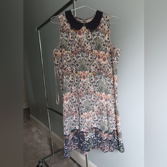 LC Lauren Conrad‎ Pink and Blue Sleeveless Sundress for Wedding Guests - Picture 1 of 7